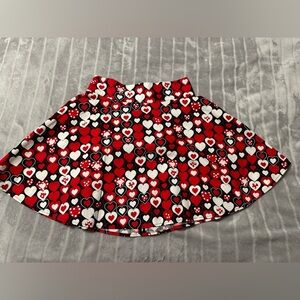 Retrolicious Hearts Skater Skirt Size S